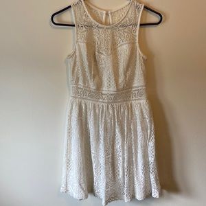 White lace dress!